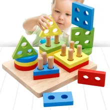 Форма подходящая головоломка деревянные строительные Конструкторы для раннего образования головоломка игрушки родитель-ребенок игра взаимодействие лучший подарок для ребенка