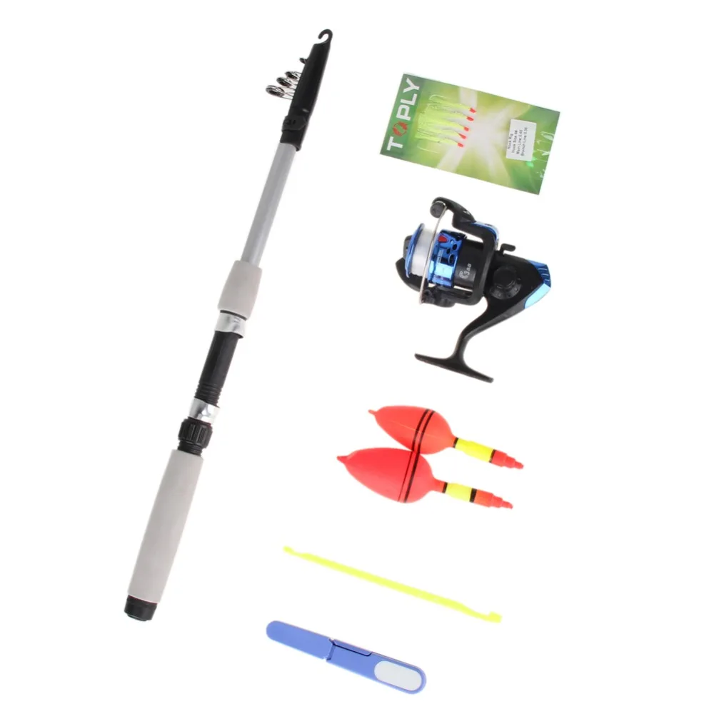 Outdoor Fishing Tool Set Compelet Starter Junior Beginner Fish Rod Reel