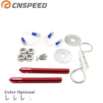 

CNSPEED Four colors Alloy Bonnet Hood Pin Locks Kit Down Hood Locks Pins fit ALL Racing Speed YC100276