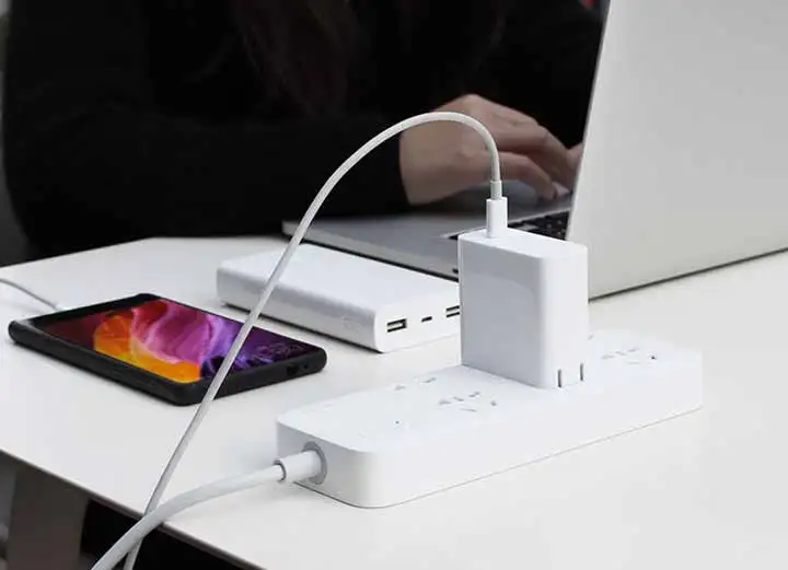 Xiaomi Mi USB-C зарядное устройство 45 Вт макс умный выход type-C порт USB PD 2,0 Быстрая зарядка QC 3,0 Подарочный кабель