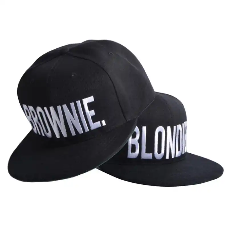 BLONDIE BROWNIE Вышивка Горячая Распродажа Snapback Шляпы Хлопок Пара теннисные кепки Хип-Хоп регулируемые - изображение