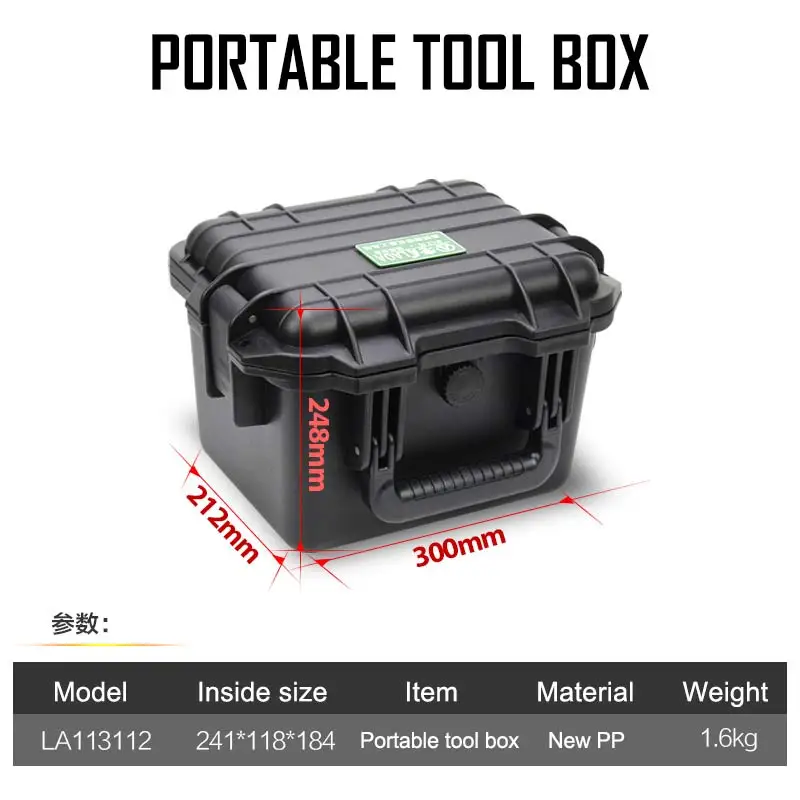 LAOA Safety Instrument Tool Box storage tools Water-proof IP67 Box Instrument And Equip Instore With Draw-Bar With Foam Inside mini tool bag Tool Storage Items