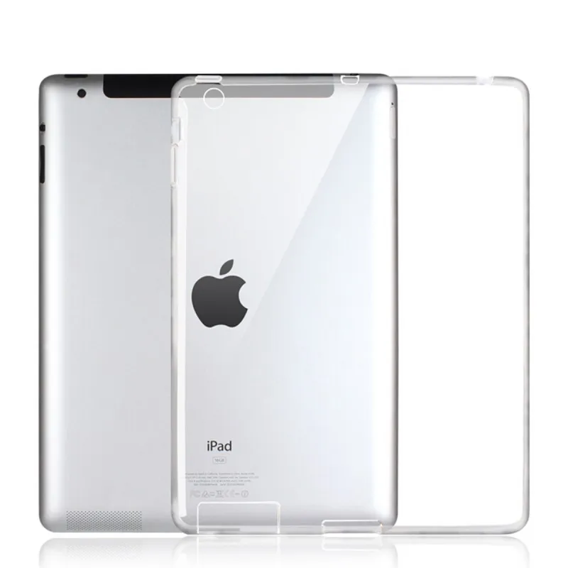 Protector Shell Case For Apple iPad 4 3 2 iPad4 Silicon Cases Cover Clear Color Soft Skin Tablets Pad Accessory Etui Coque Capa (12)