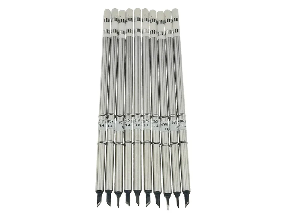 KSGER T12-KU BC2 XA High-grade T12 Black DIY Welding Tips Soldering Iron For FX951 STM32 OLEDLED Soldering Station 7S Melt Tin (10)