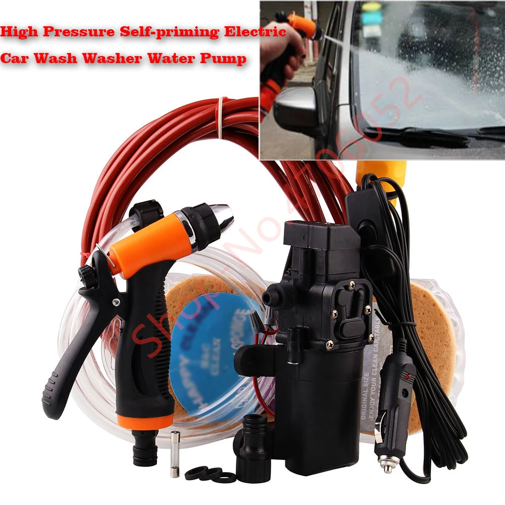 

High Pressure Self-priming Electric Car Wash Washer Water Pump 12V Car Washer Washing Machine Cigarette Lighter
