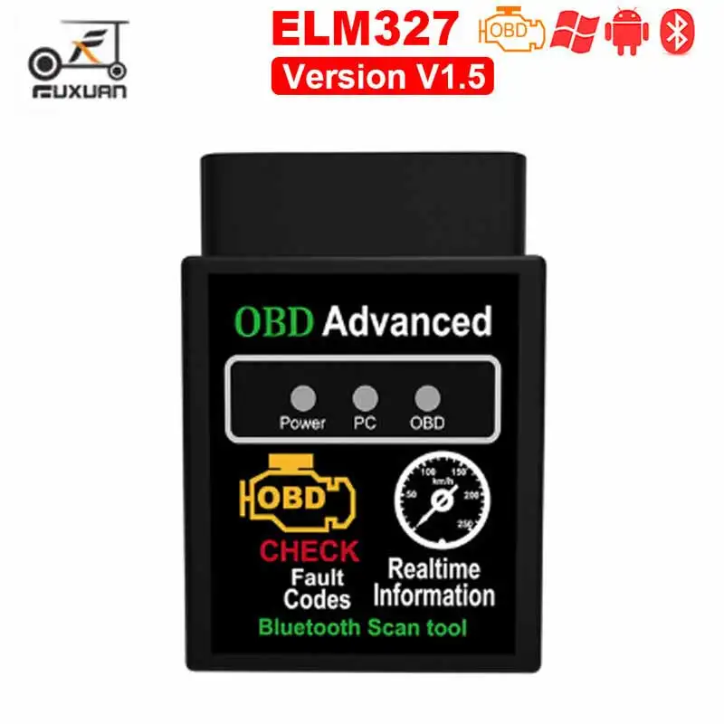

Mini Elm327 Bluetooth2.0 ELM 327 V1.5 OBD2 OBDII Adaptor Auto Scanner for Android Code Reader Diagnostic Tool PIC18F25K80