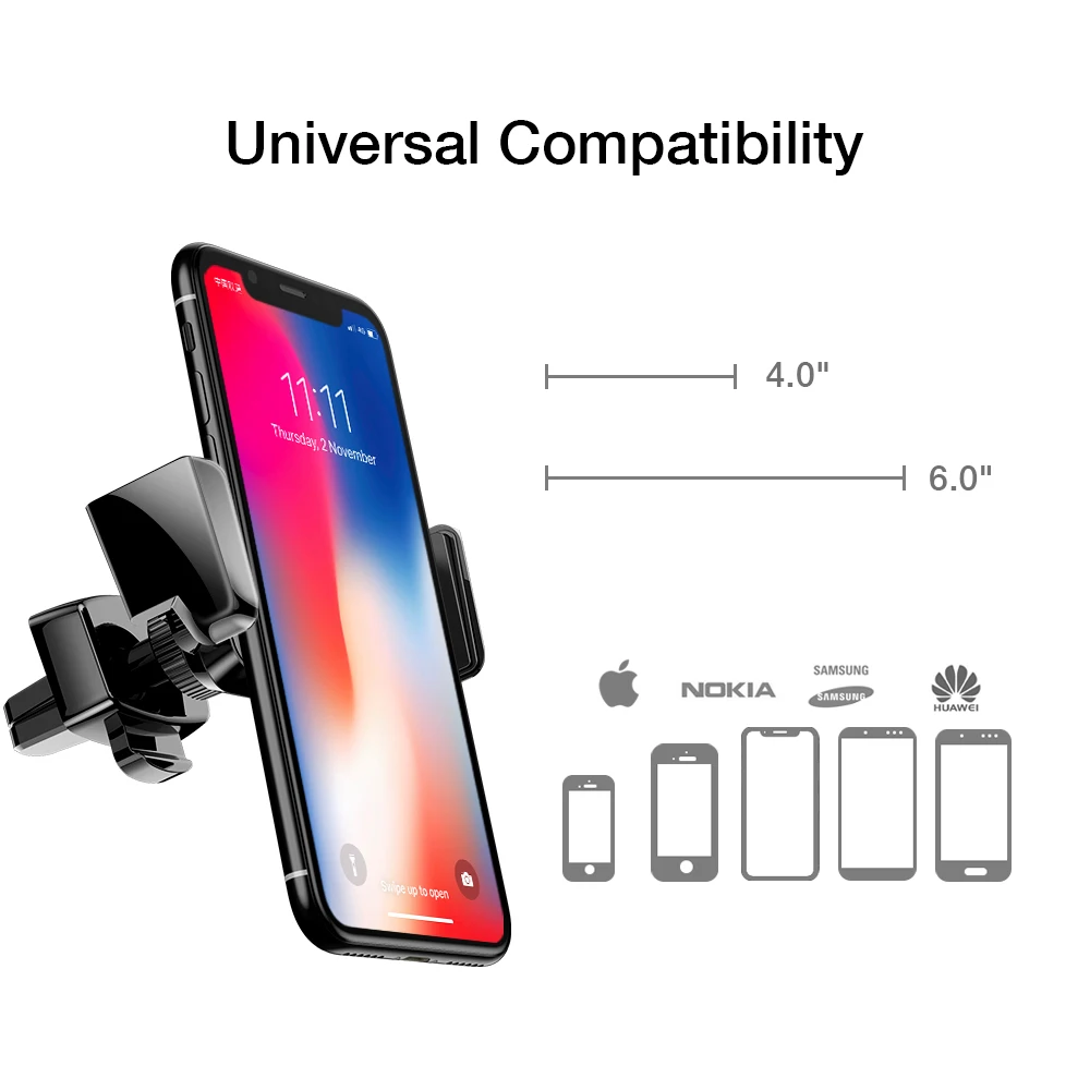 Автомобильный держатель для телефона FLOVEME с поворотом на 360 градусов iPhone Xiaomi Air Vent