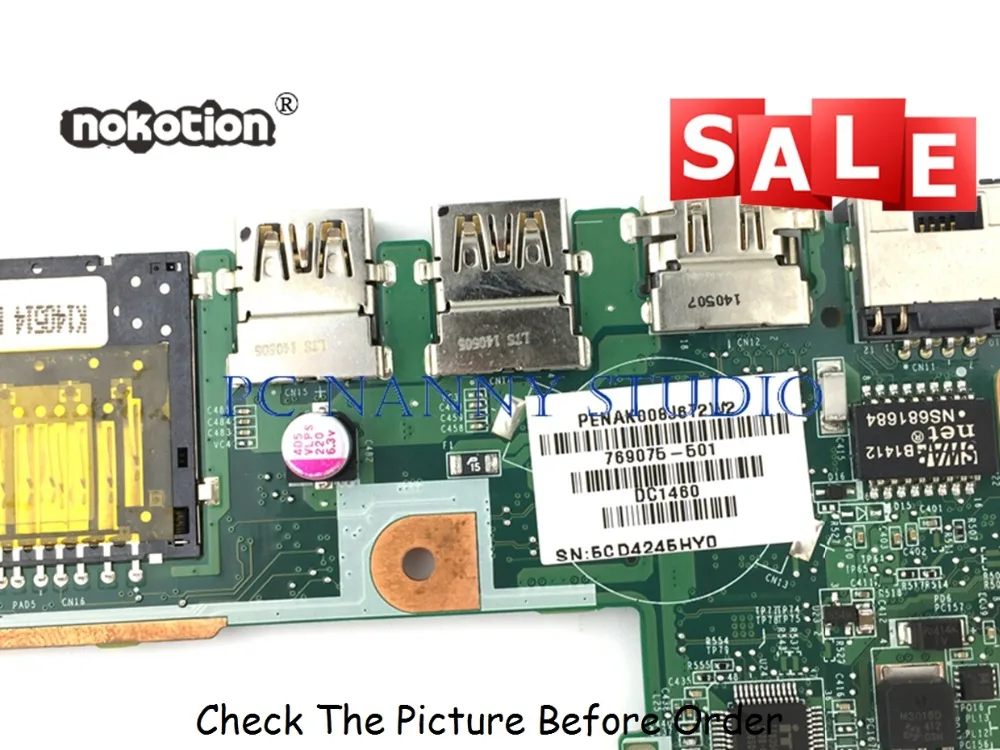 Seller  PANANNY 769075-501 for HP pavilion 13-A X360 Laptop Motherboard A8-6410 DA0Y72MB6C0 tested