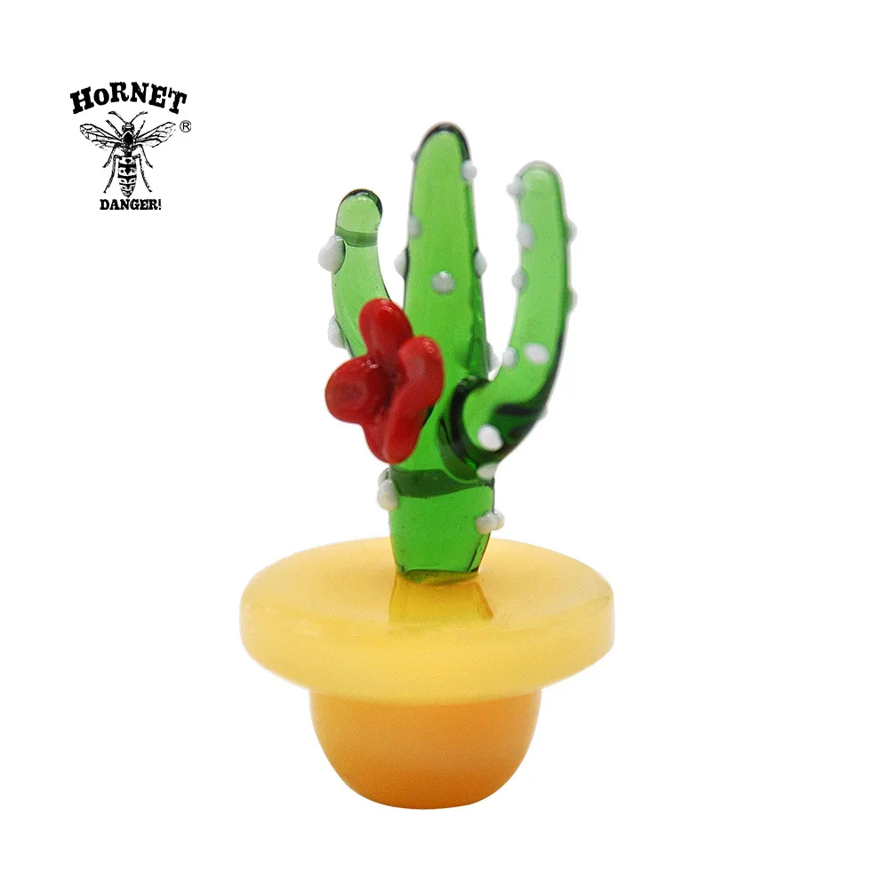 

HORNET Creative Octopus Shape Glass Carb Cap Dabber Wax Oil Tool 1.85Inch Handle Oil Wax Cavers Tool Water Pipe Accessories