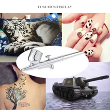 KKmoon гравитационная подача двойного действия Аэрограф Воздушный компрессор комплект для маникюра ремесло торт Спрей модель воздушная щетка для ногтей набор инструментов