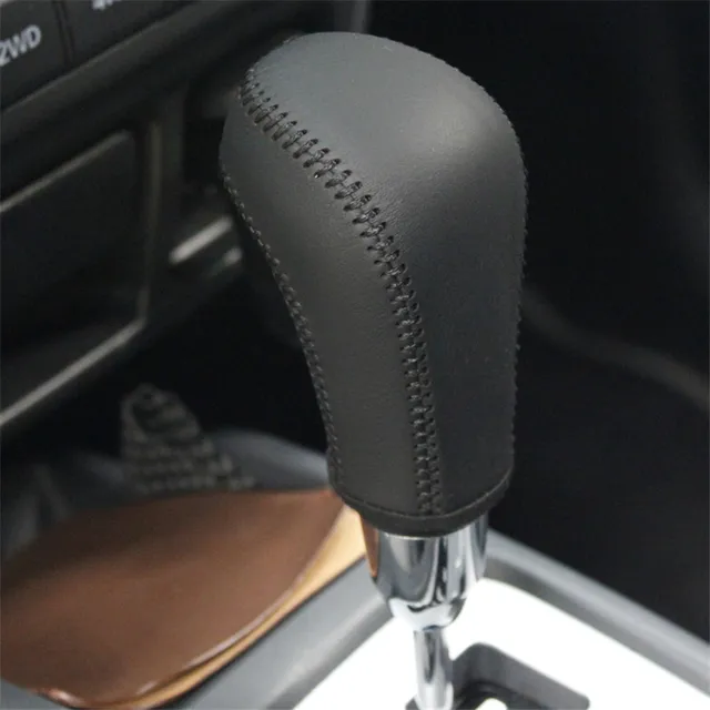 AT 1pc genuine leather Gear lever cover for Suzuki Swift 2009 2016