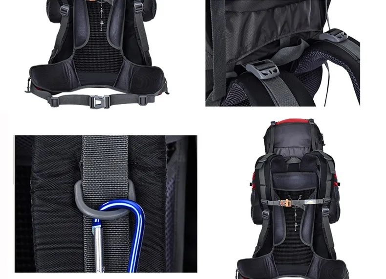 Large 85L Big Capacity Rucksacks Outdoor Backpack Travel Multi-purpose Climbing Backpacks Hiking Camping Waterproof Sports Bags