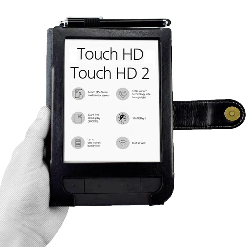 Откидной Чехол для Pocketbook 631 Plus Touch HD и HD 2 eReader 6 дюймов, Магнитный чехол из искусственной кожи, хороший размер, pb 631, Подарочный стилус