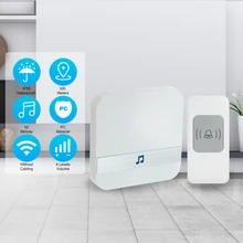 Беспроводной умный дверной звонок Ding-dong 52 кольца тон Варианты 4 уровня диапазон громкости Регулируемый для дома/офиса/склада/отеля