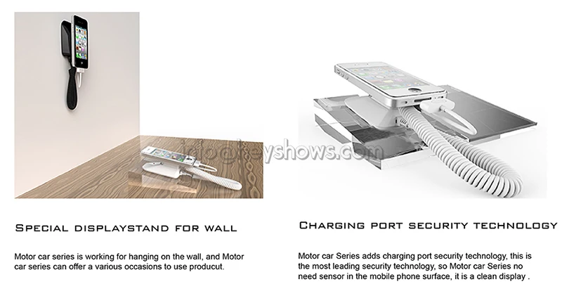10x мобильного телефона безопасности Дисплей стенд для сотового телефона Anti Theft держатель сигнализации Системы с Крепление на стене или