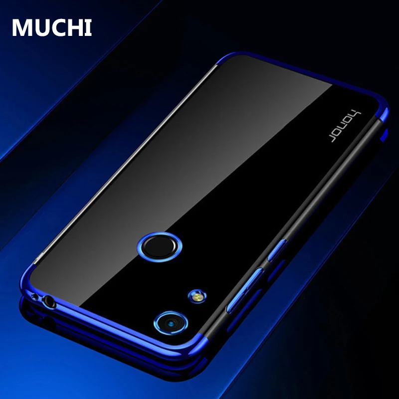 MAKAVO чехол для huawei Y6 2019 роскошный позолоченный мягкий с бесцветным прозрачным