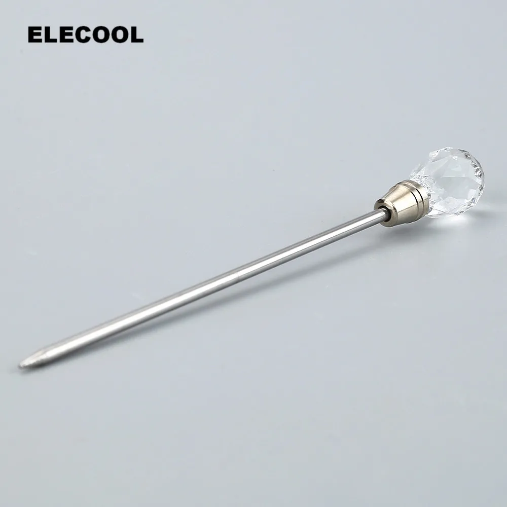 

ELECOOL Portable Nail Art Tip Rhinestones Gem Crystal Drill Point Pen Art Nail Accessory Tools Transparent white High Quality