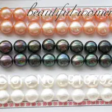 > WOW 8.5-9.0 мм Белый Розовый Черный FW жемчужные серьги серебро