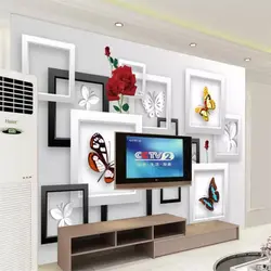 Beibehang custom обои 3D фрески Бабочка Мечта Мода ТВ задний план стены Гостиная 5d 8d кристальная живопись