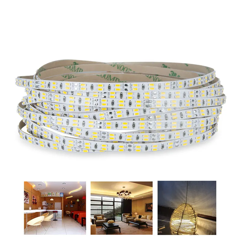 

LED Night Light 3014 LED Lights Tape 5M 1080 Beads 12V Super Bright Energy Saving Lamps For Living Room Bedroom Soft Light Bar