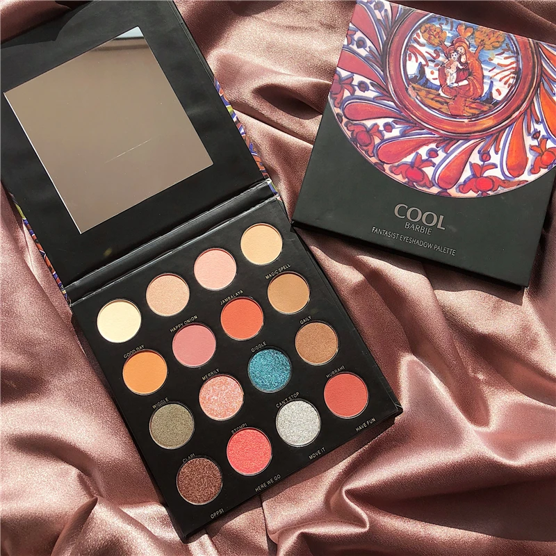 

Beauty 16 Color Shimmer Matte Makeup Palette Eyeshadow Pallete Glitter Eyeshadow Palette Pigment Nude Smoky Waterproof Cosmetic