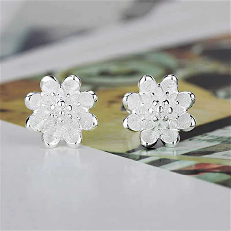 JEXXI Factory Price One Pair Lotus Earrings Accessories 925 Sterling Silver Women Beautiful Luxury Jewelery Gift Hot Selling - Image 6