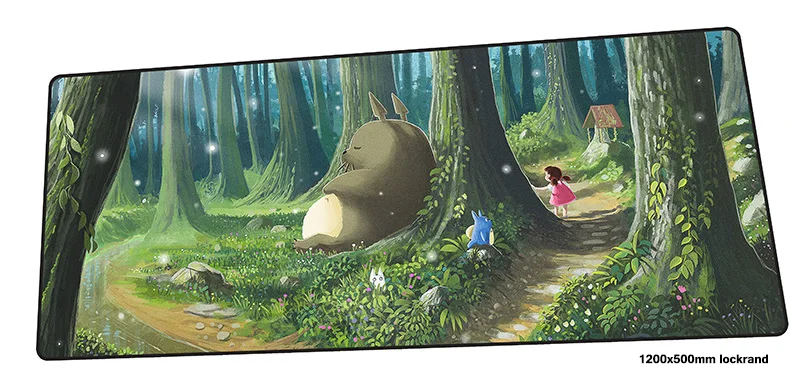 Tonari no Totoro коврик для мыши геймер на заказ 120x50 см Коврик для мыши notbook игровой коврик для мыши персональный Коврик для мыши стол для компьютера padmouse