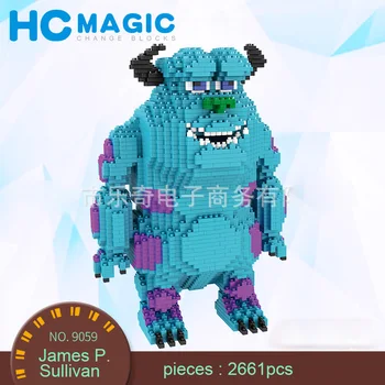 

HC Magic Diamond Building Blocks Bricks Cartoon Monsters Inc. Series Anmie Model DIY Block Educational Toy for Boy Girl Children