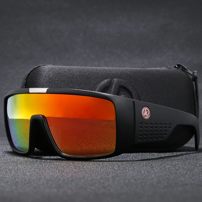 KDEAM Bold щит Для мужчин солнцезащитные очки поляризованные очки HD Визоры очки для улицы, выглядит как никто Другое УФ очки с фирменным чехол KD2514