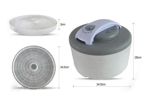 220V Fruit Dryer Food Vegetable Dehydrator Meat Pet Food Air-dryers Jerky Maker