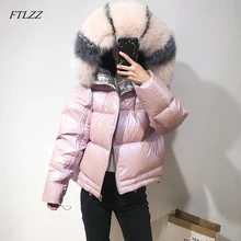FTLZZ зимняя куртка женская шуба из искусственного меха