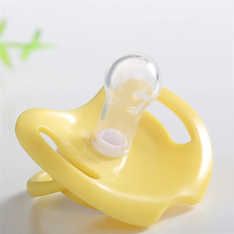 1Pcs Baby Nipple Soother Toys cartton animals print Pacifiers Food Grade Silicone Baby round and flat Nipples Pacifiers
