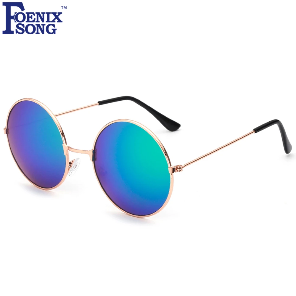 

FOENIXSONG Ladies Fashion Round Mirror Sunglasses Women Men Vintage UV400 Protection Sun Glasses Retro Eyeglasses Oculos De Sol
