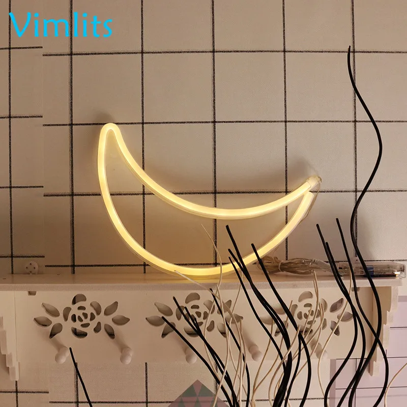Vimlits 1 шт. Лунная ночь светодиодные Новинка настольный ночник для малыша Батарея