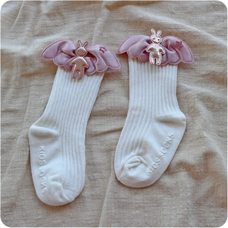 Г. Детские короткие носки принцессы с кружевами, бантиком и короной для маленьких девочек хлопковые короткие носки с оборками От 0 до 4 лет - Цвет: 3