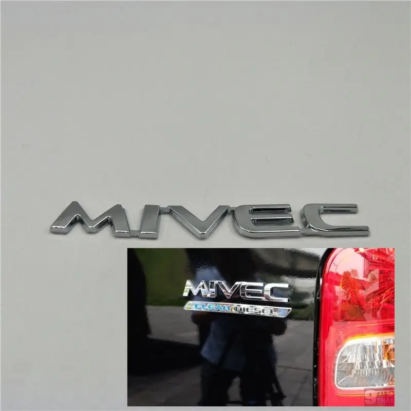 

For Mitsubishi Triton L200 Lancer Ralliart Mivec Rear Tailgate Logo Trunk Emblem