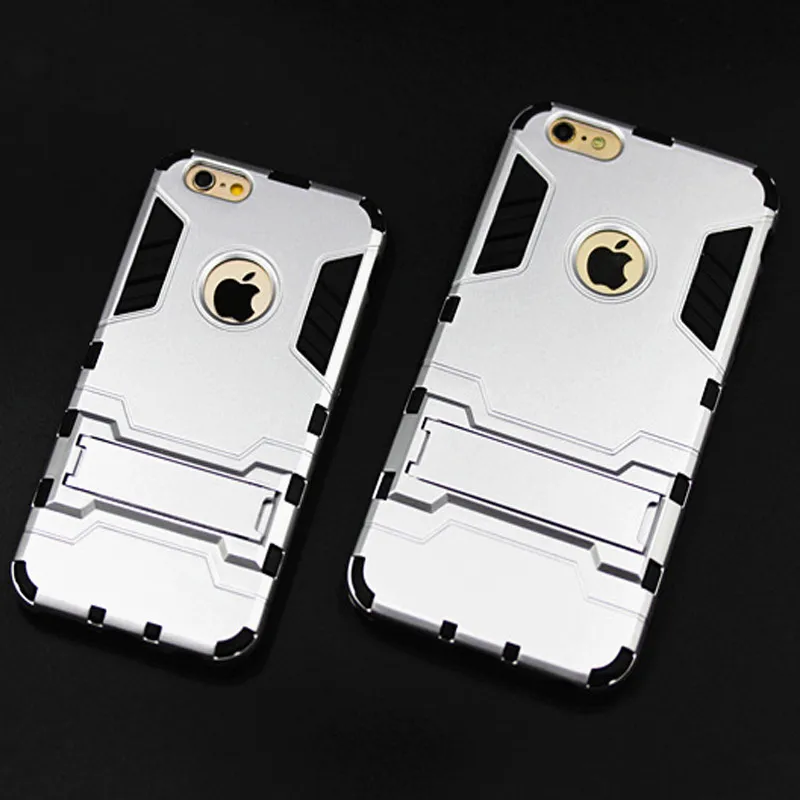 Модные 2 в 1 Подставка гибридный телефон чехол для Apple IPhone 5 5S SE 6 S Plus 6S плюс Ironman