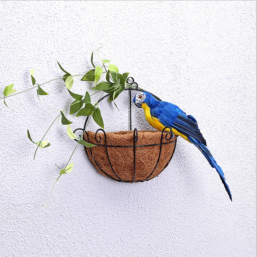 Ультра легкий попугаи с натуральными перьями/сгибаемые ноги сад Моделирование реквизит птица креативный ультра легкий - Цвет: 25cm blue