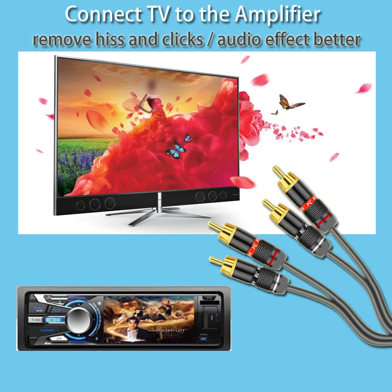 2 шт./1 пара разъём RCA с позолоченным покрытием|connector f|connector rcaconnector 6mm |