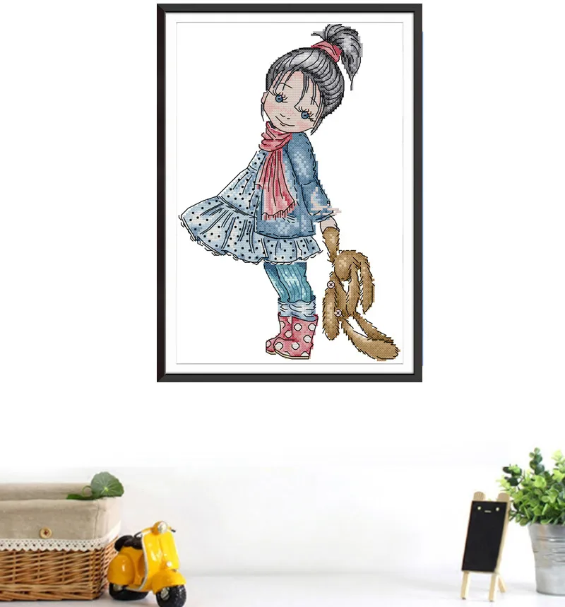 cross-stitch people needlework embroidery cross stitch sets printed cross stitch kits embroidery needlework christmas needlework diy dmc cross stitch diy handmade needlework cross stitch set embroider