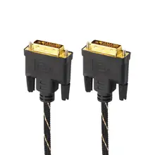 HL ЖК цифровой монитор DVI D к DVI-D Золото Мужской 24+ 1 Pin Dual Link ТВ кабель для TFT MAY15E22