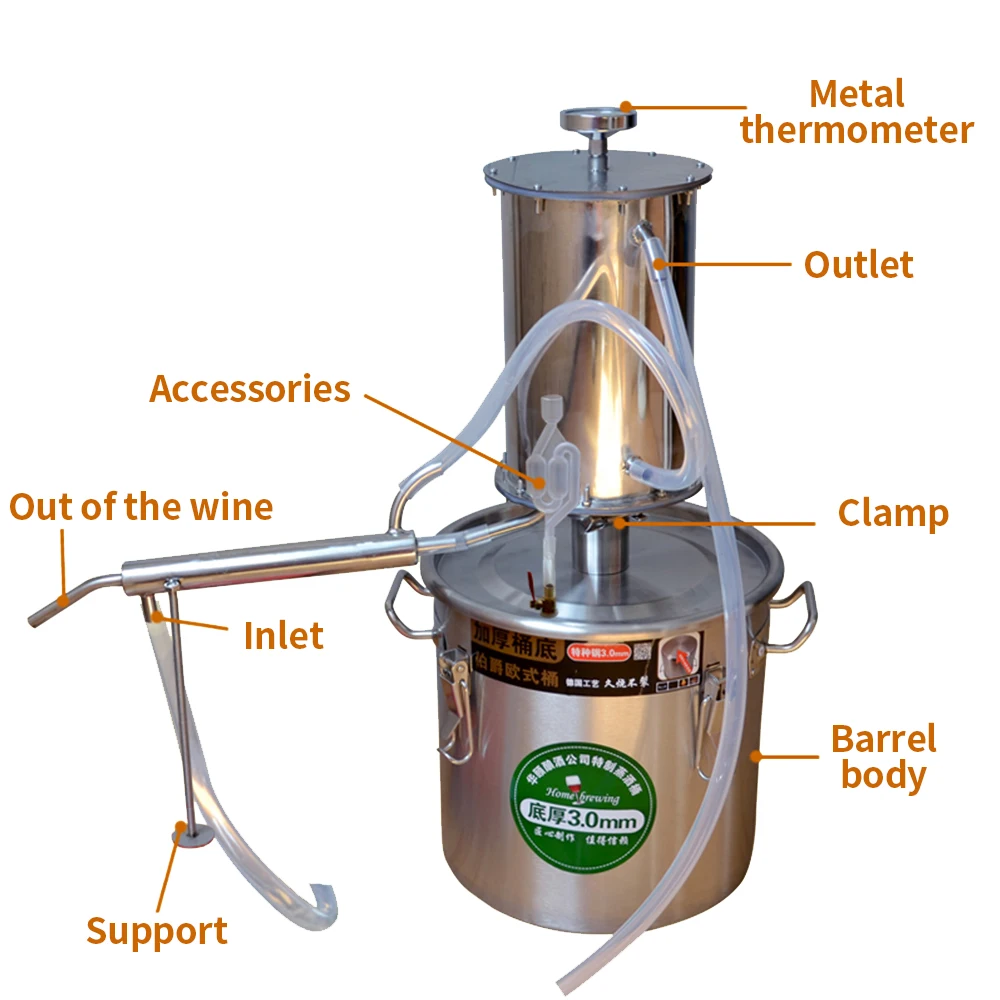 Moonshine Still Water спиртовой дистиллятор домашний Набор для изготовления пива и вина