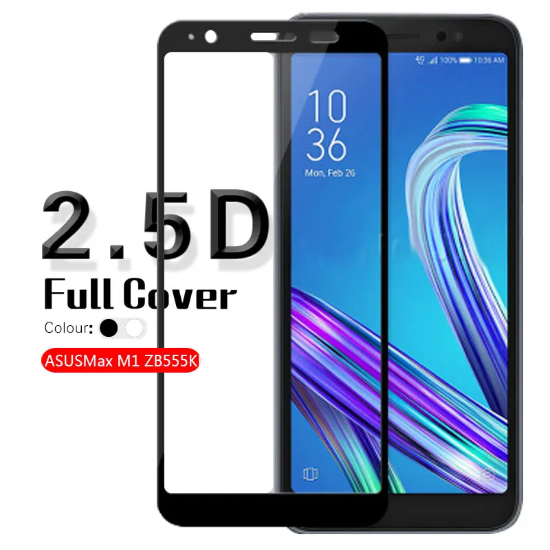 2.5D Edge Защита от царапин полное покрытие закаленное стекло для Asus Zenfone Max M1 ZB555KL