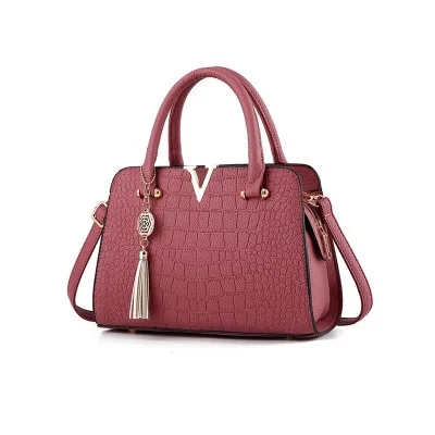 

2018 Quality New Crocodile leather fringed Messenger Bags Women Leather Handbags Crossbody Shoulder Bags for Women Sac a Main