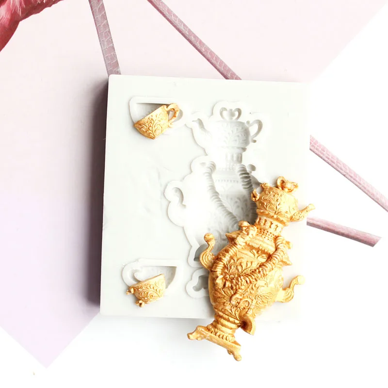 

European teapot Fondant Molds Candy Chocolate Pudding Mould Cake Decoration Tools