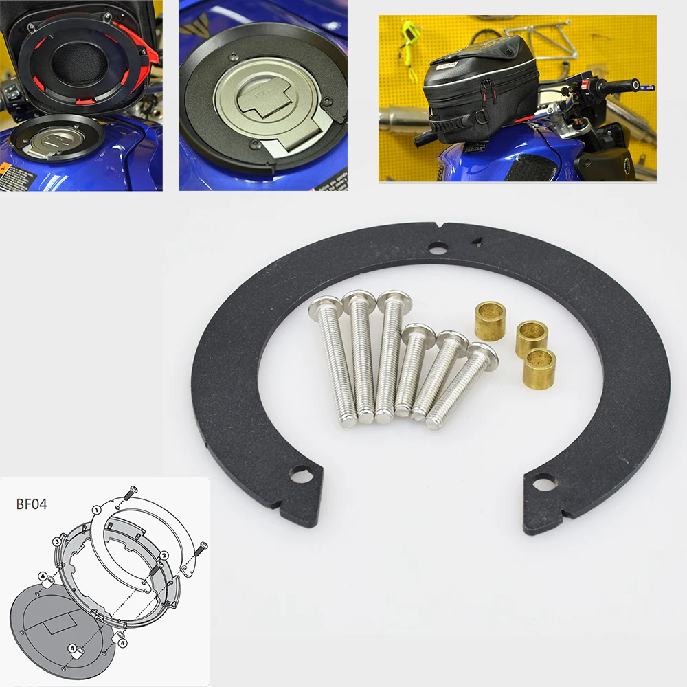 

Easy Lock Tankring / Tank adapter BF04 for Kawasaki Z800 / Versys 1000 / Z1000 / Z 1000 SX / ER-6N /ER-6F 650 / Z750 etc GIF