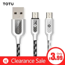 TOTU Micro USB кабель Быстрая зарядка зарядное устройство Microusb кабель для samsung Xiaomi Redmi 4 Note 5 Android мобильный телефон провода шнур