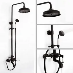 Black Oil Rubbed Brass Wall Mounted Bathroom Waterfall 8