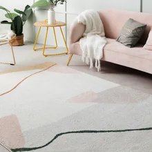 Ins французский шик, марокканский ковер для гостиной, геометрический полосатый прикроватный ковер, богемский геометрический современный коврик, дизайн в скандинавском стиле