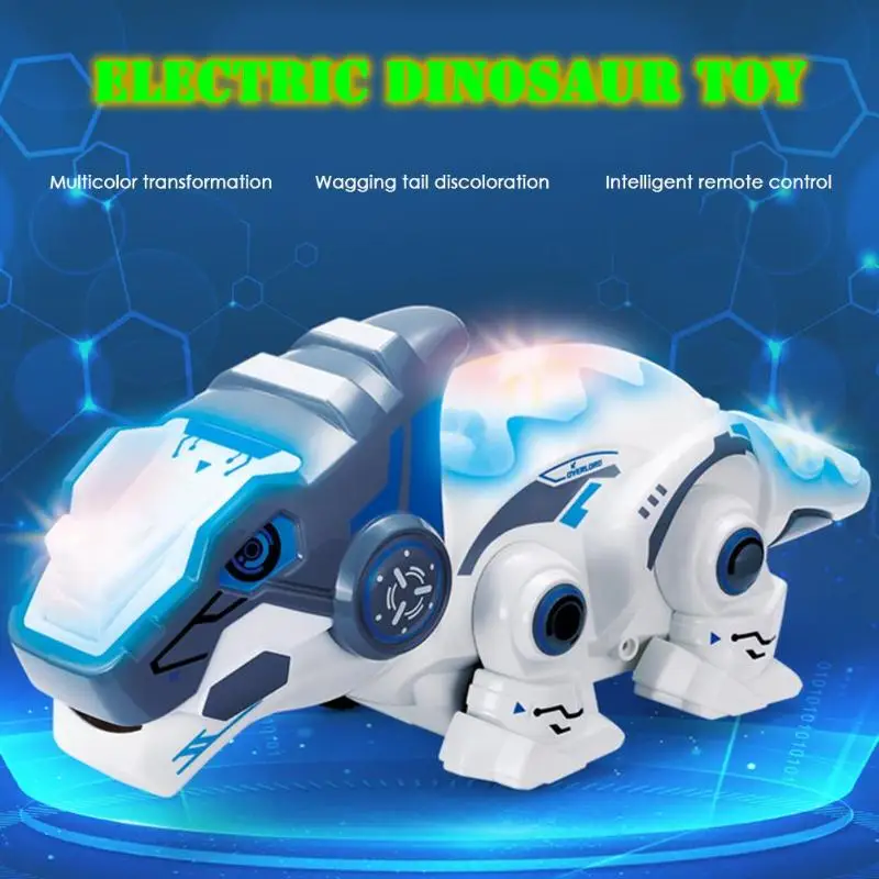 RC роботы Животные Динозавр электрические светящиеся развивающие RC игрушки w/звук дистанционного управления животные игрушки для детей мальчиков подарок